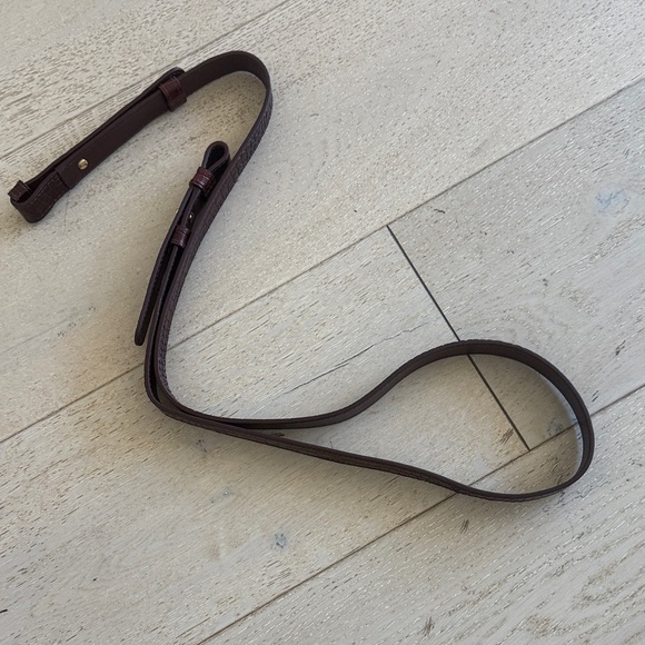 Elegant chocolate Sézane Gary Croc-Embossed Women's Bag - Picture 4 of 7